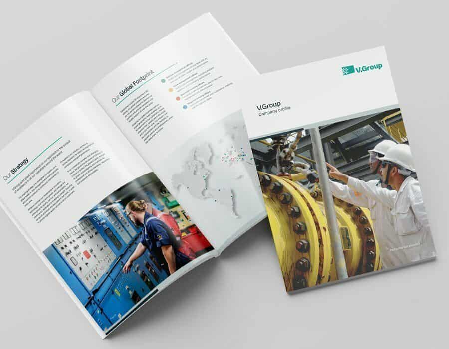 Graphic design content for leading provider of marine support solutions