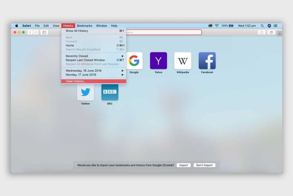 Safari Desktop Browser Settings