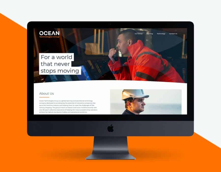 Website design for global maritime learning and operational technologies company