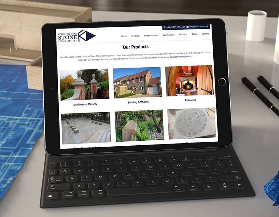 Website redesign with a focus on UX for major supplier of natural stone
