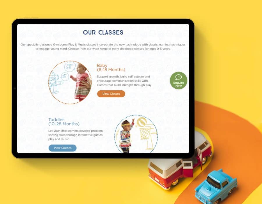 Full website redesign for globally renowned children's play centre franchise