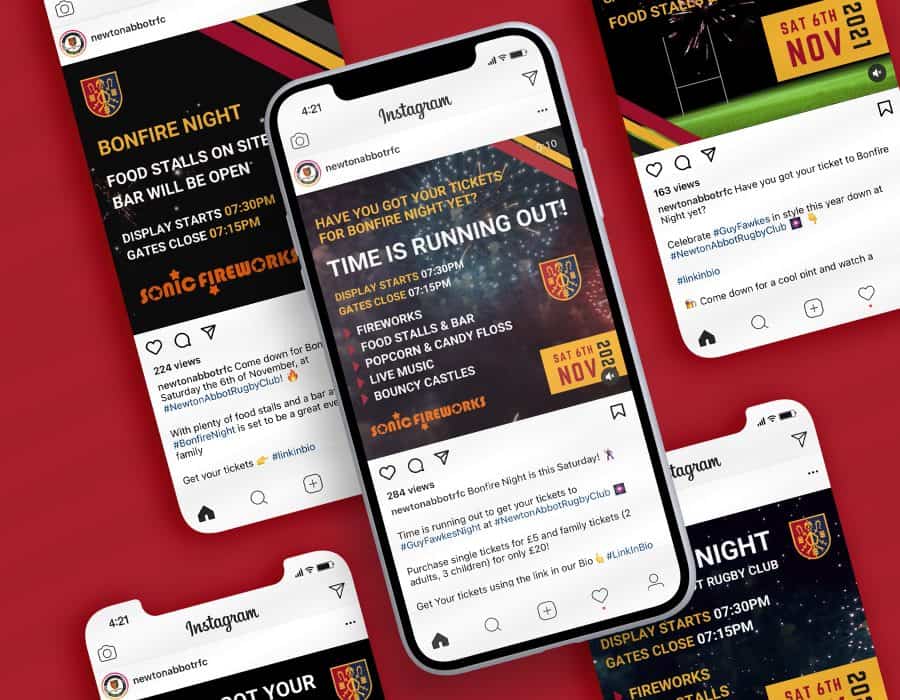 Social Media marketing for Newton Abbot Rugby Club